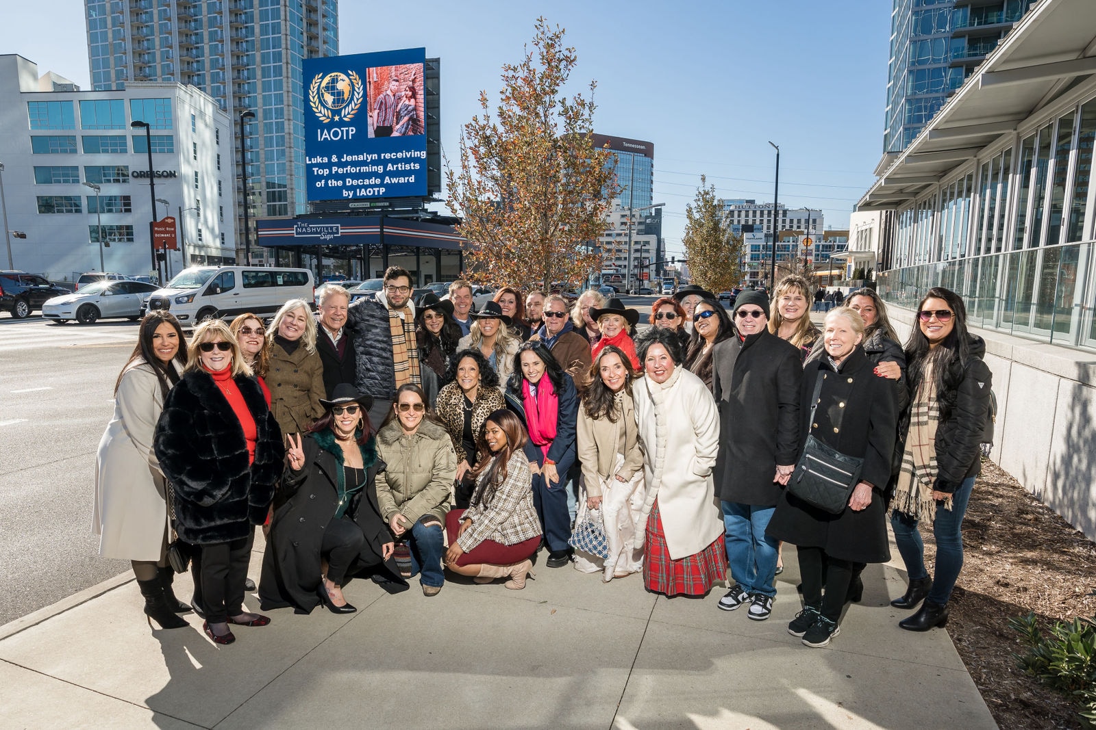 IAOTP honoree featured on the Nashville Sign billboard