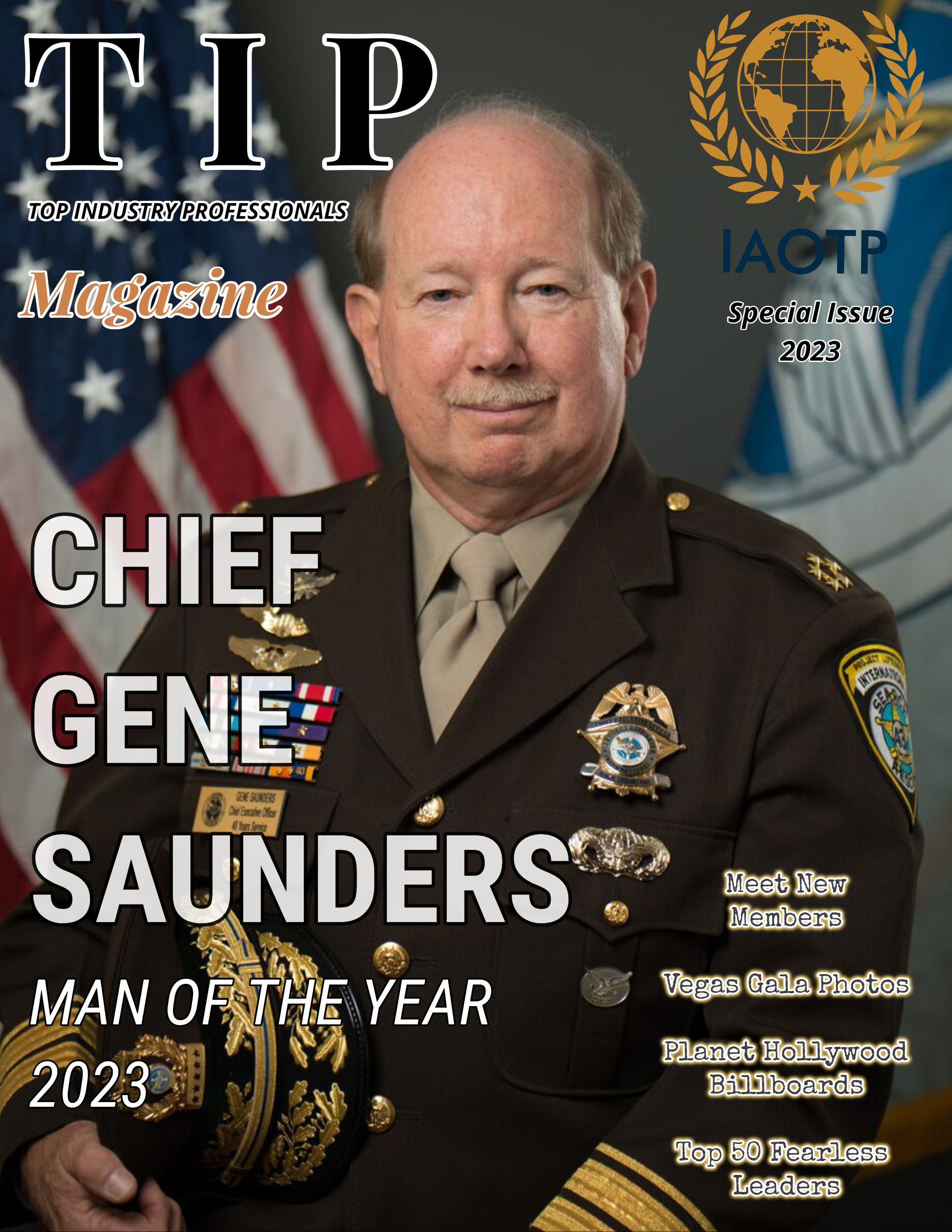 Chief Gene Saunders — T.I.P. Magazine cover